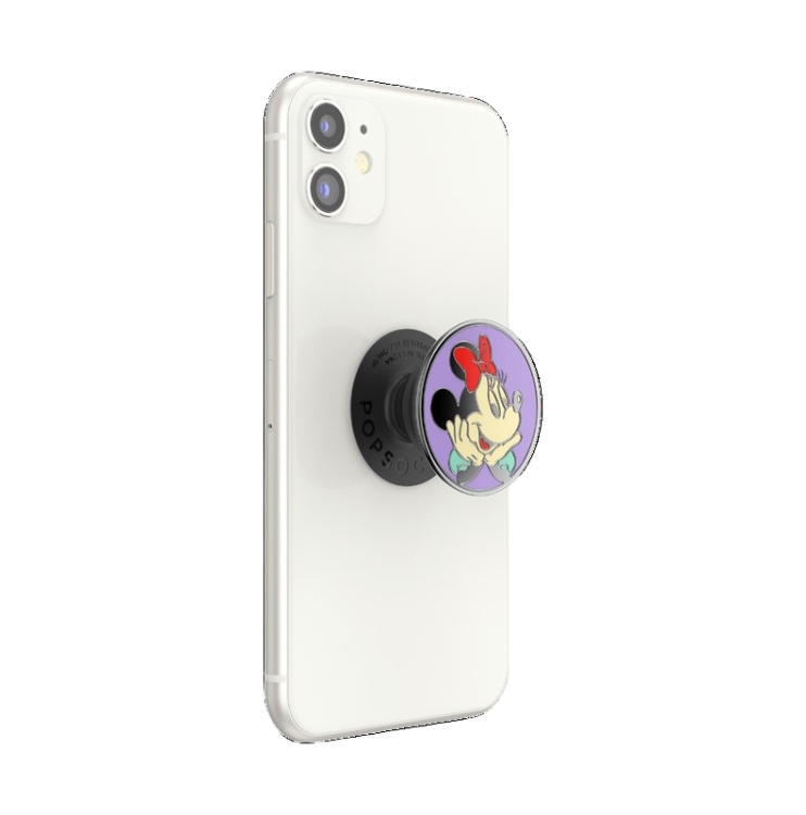 Suport PopSocket PopGrip cu Licenta Metalic Minnie Mouse 80s, Disney - 1 | YEO